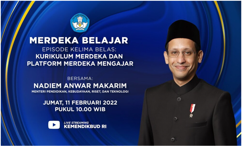 You are currently viewing Peluncuran Merdeka Belajar Episode 15: Kurikulum Merdeka dan Platform Merdeka Mengajar